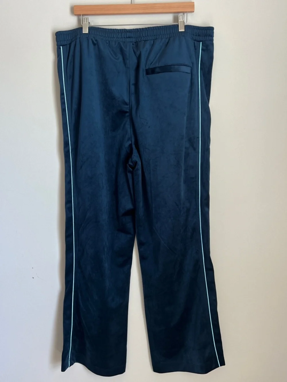 NWT Eric Emanuel Velour Track Suit Track Pants and Jacket Set Navy Men's XXL